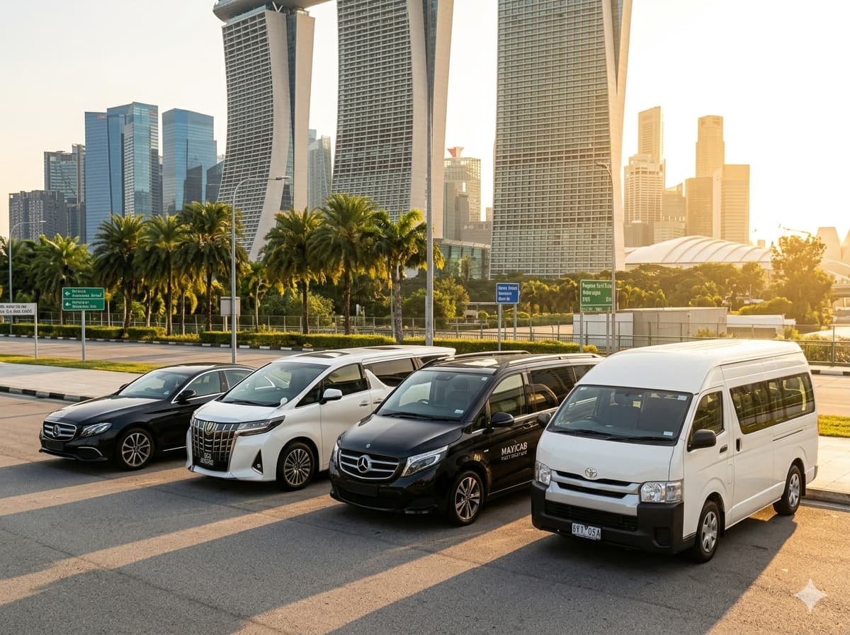 Platinum Maxi Cab fleet — premium transport Singapore