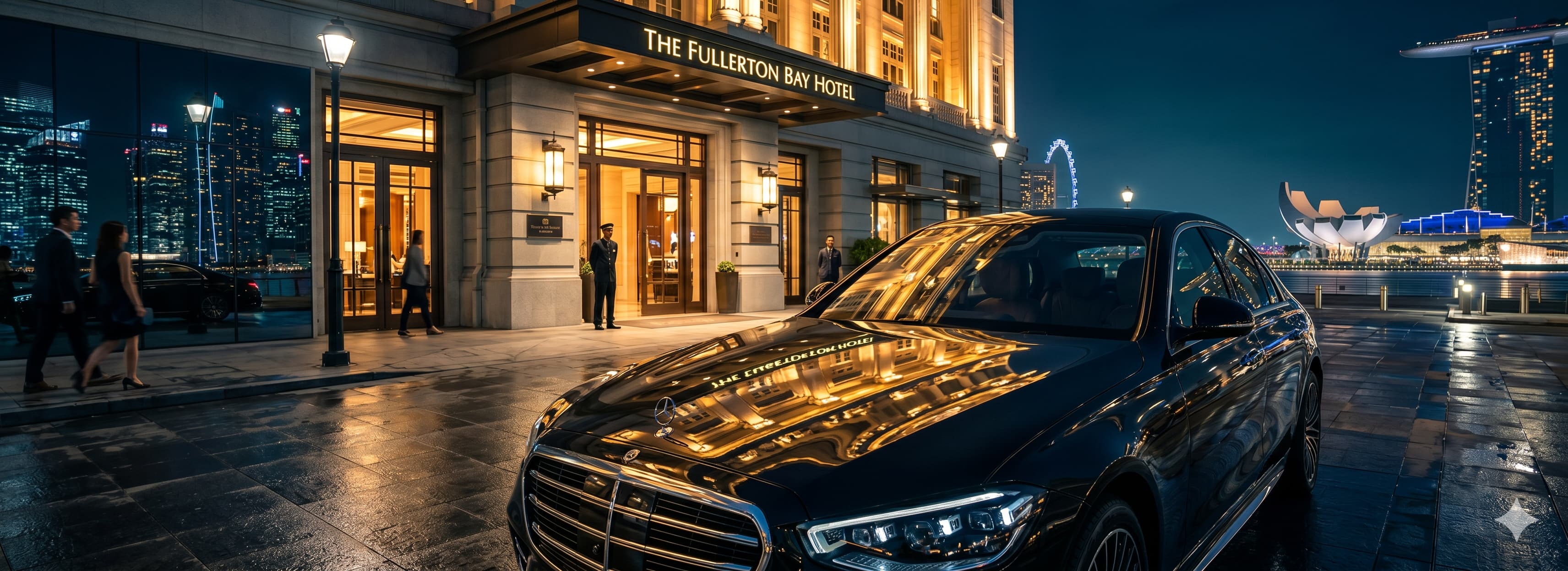Mercedes limousine in Singapore