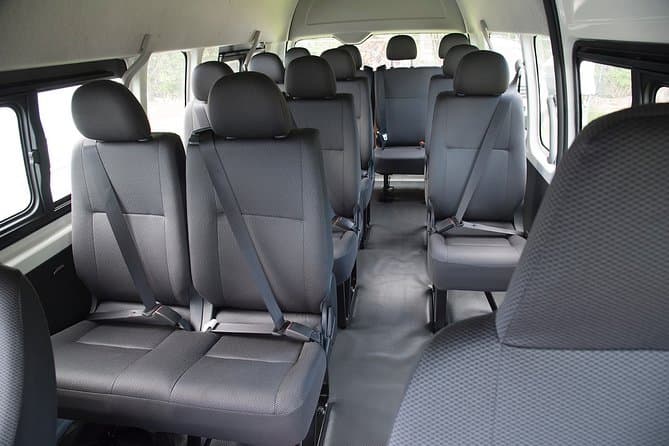 Toyota Hiace 13-seater interior
