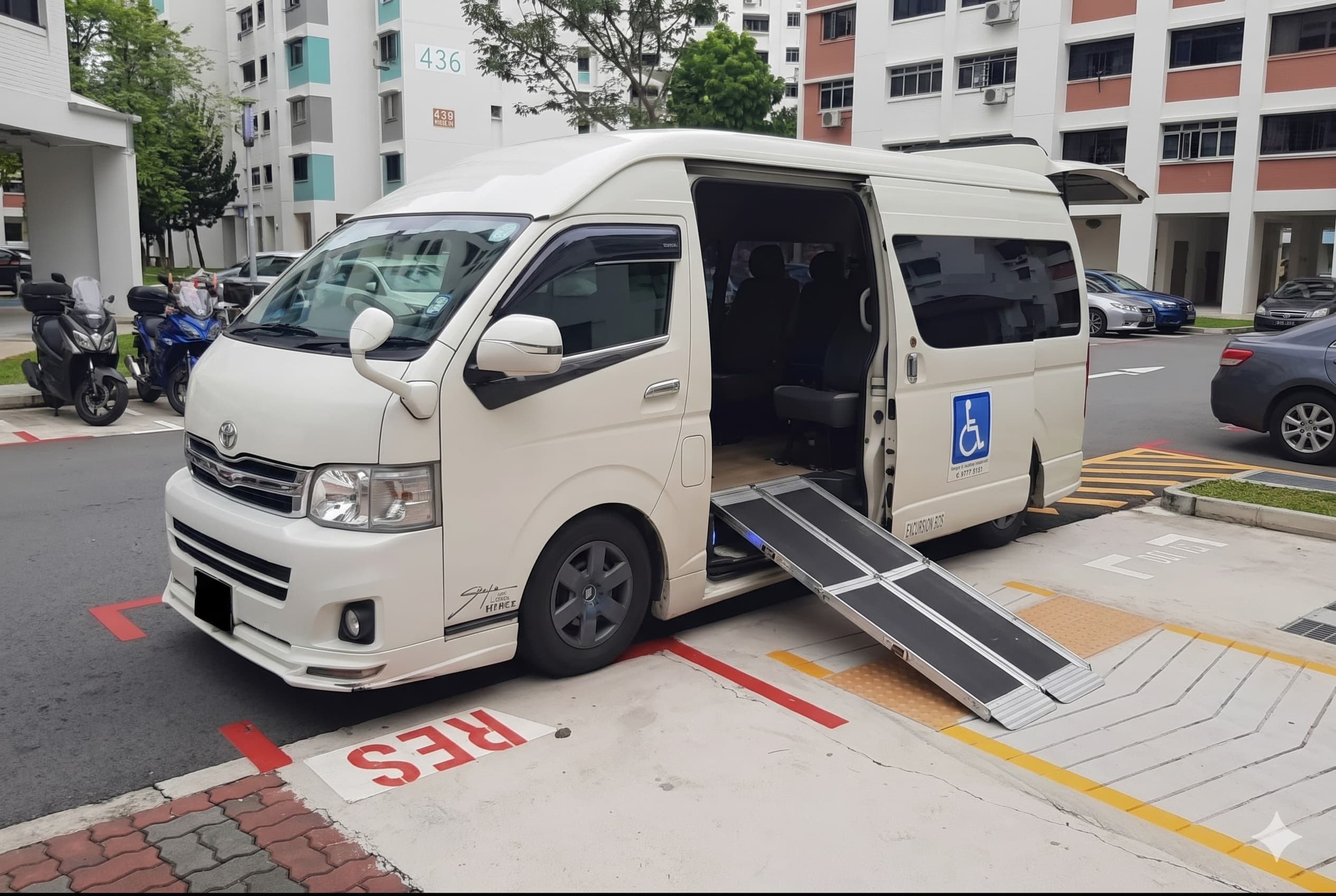 Wheelchair-accessible maxi cab in Singapore