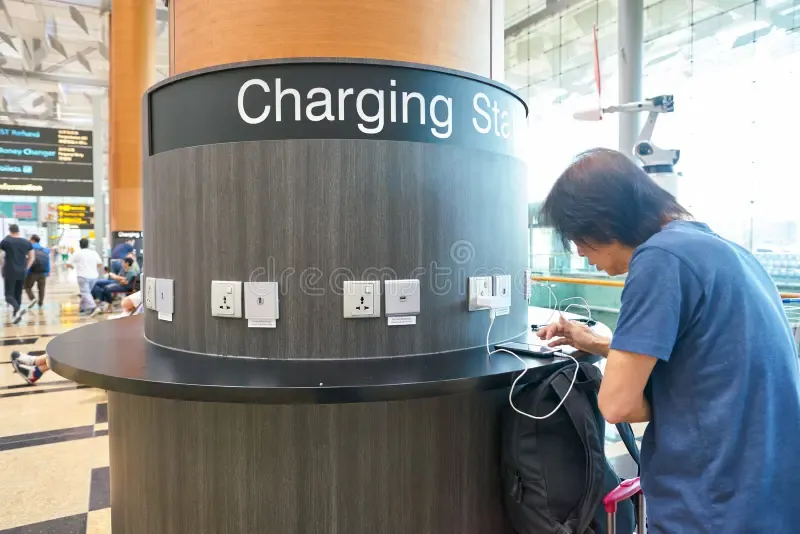 Open seating and rest areas at Jewel Changi Airport