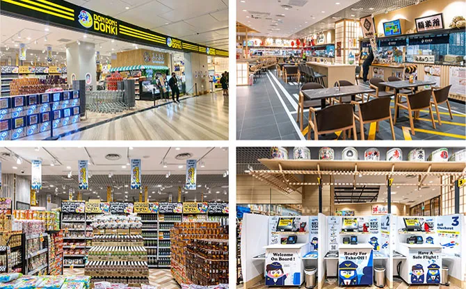 Retail shops inside Jewel Changi Airport