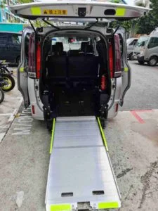 Image 28: wheelchair friendly taxi with wheelchair ramp